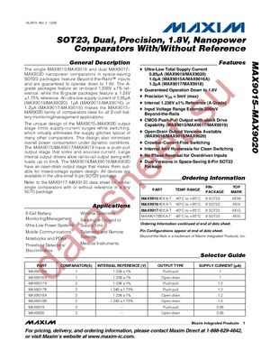 MAX9018AEKA+T datasheet  